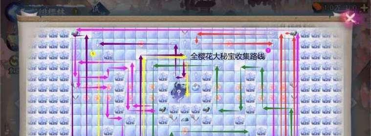 《以阴阳师松月樱林为例，25步所有樱花路线一览》（探索游戏中的樱花秘境，精通路线攻略）