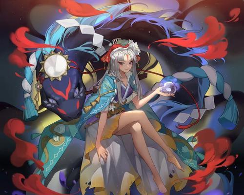 《缚骨清姬黛色寒青》皮肤预览，体验阴阳师最新时装（阴阳师新皮肤抢先看）