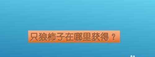 《只狼》中普通柿子获取方法详解（探索游戏世界）