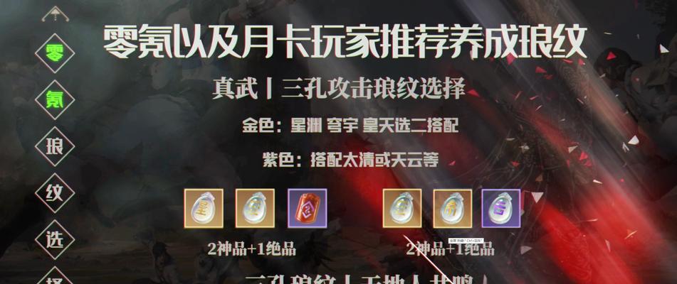 《天涯明月刀手游真武全面攻略》