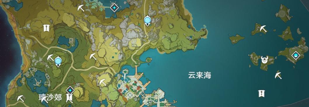 原神鸣海栖霞宝箱分布位置一览（发现宝藏的必备指南）