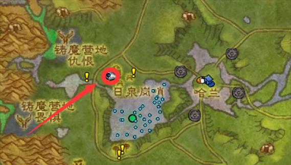 无毒飞蛇在魔兽世界中的具体位置是哪里？