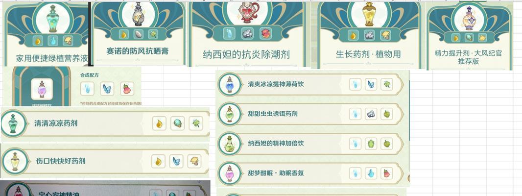 原神中的药剂如何制作？制作药剂需要哪些材料？