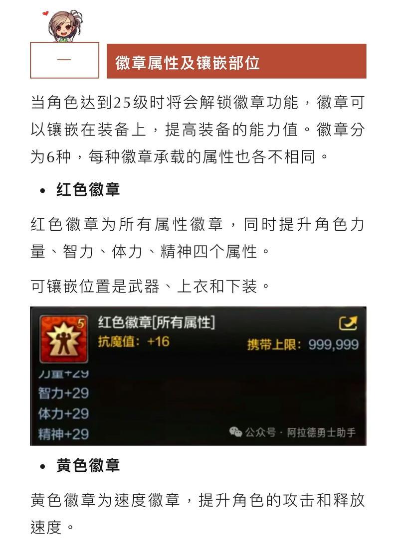 DNF勋章应该搭配哪些徽章？