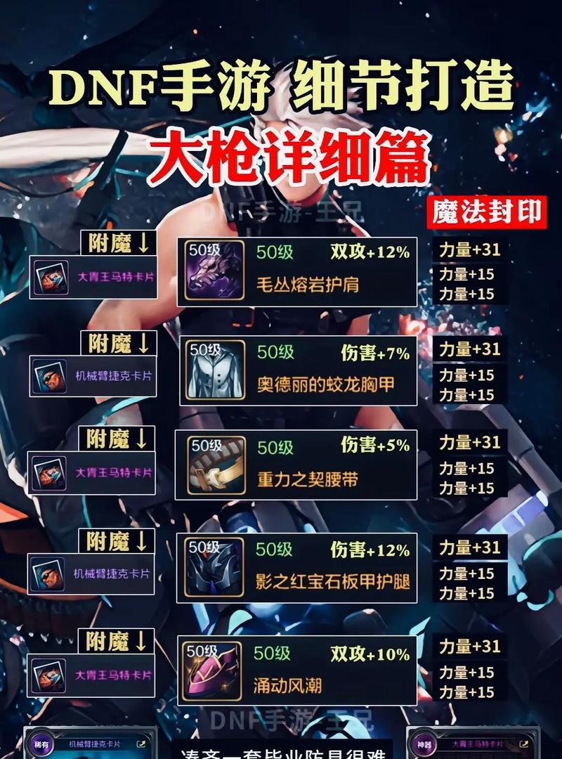 DNF大枪职业应使用哪种封印石？封印石的作用是什么？