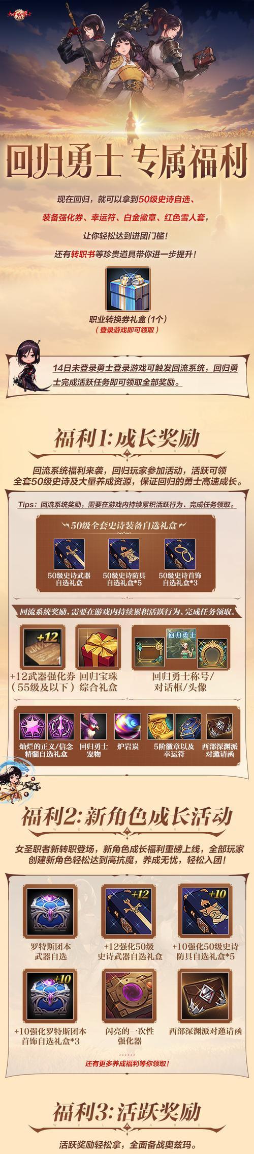 地下城与勇士福利发放时间是什么时候？如何领取？