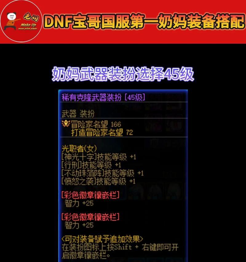 dnf中奶宠的最佳装备选择是什么？购买后能提升哪些能力？