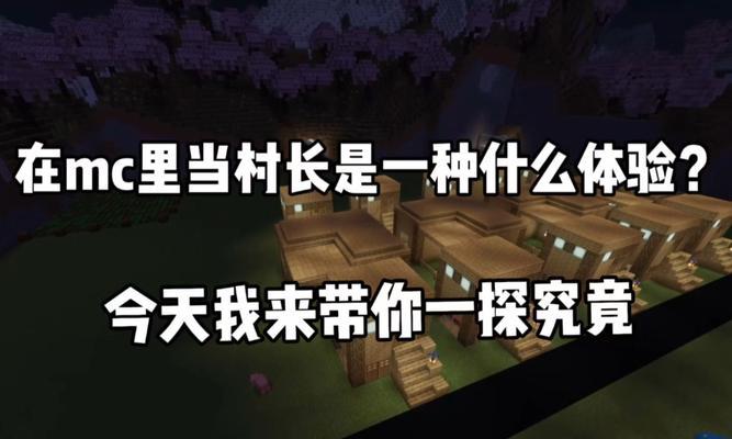 我的世界中如何成为村长？