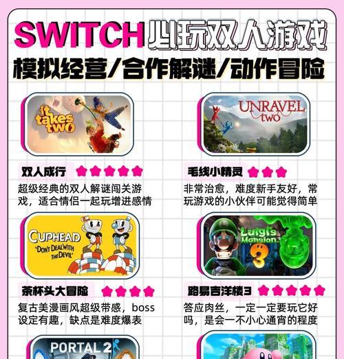 以Switch茶杯头的双人游戏体验（探索Switch茶杯头的多人游戏模式）