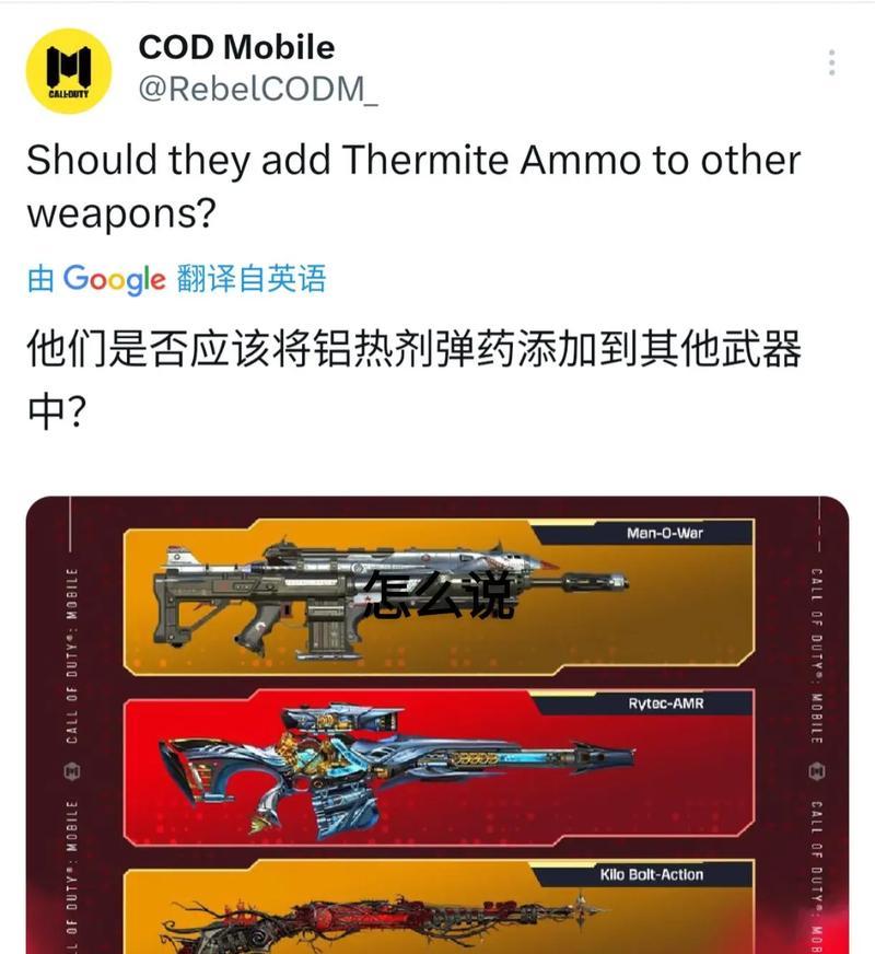 使命召唤手游武器搭配攻略——打造最强搭配方案（解析使命召唤手游中的最佳武器搭配）