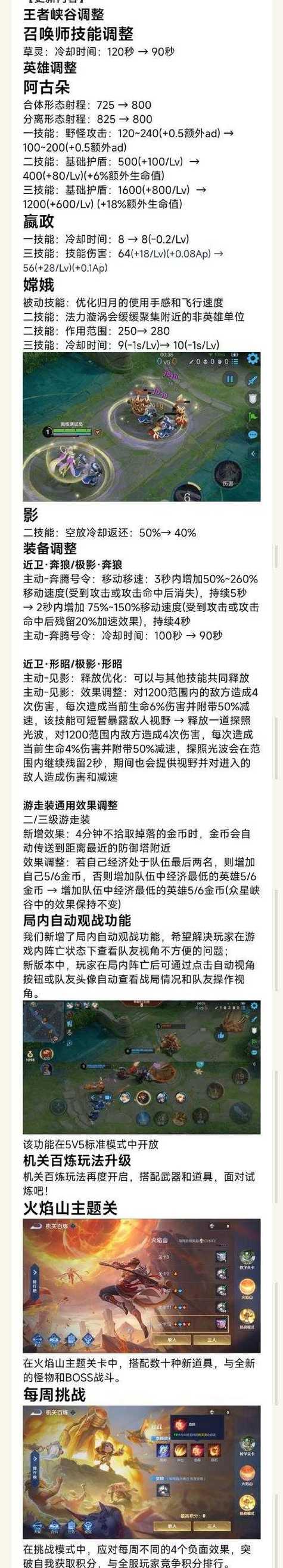 王者荣耀12月1日英雄调整内容一览（赛季末期新变化）